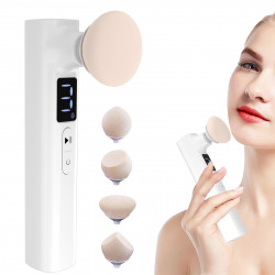 Electric Makeup Powder Puff, Makeup Sponge for Powder Foundation, Concealer, Contour, Makeup Brushes Set with Replaceable Puffs and Intelligent Switches Controller
